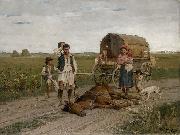 Gyorgy Vastagh A karvallott cigany oil painting